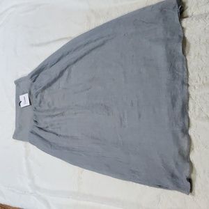 Gray Maxi Skirt Lined Size S NWT